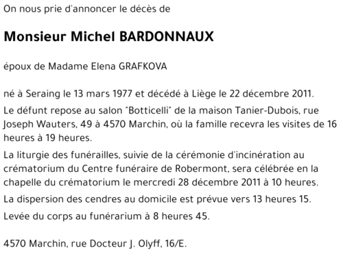 Michel BARDONNAUX