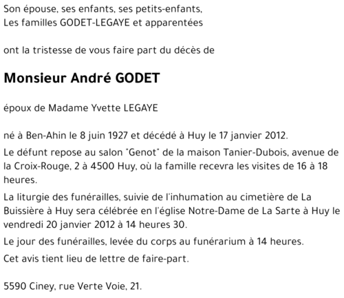 André GODET