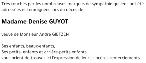 Denise GUYOT