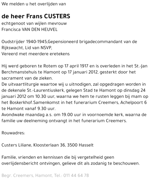 Frans Custers