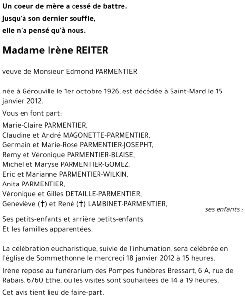 Irène REITER