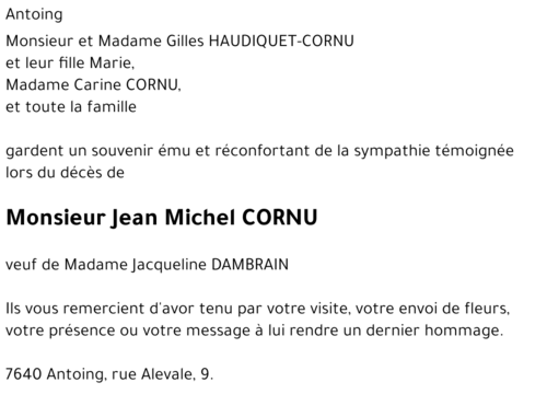 Jean Michel CORNU