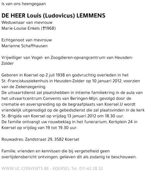 Ludovicus Lemmens