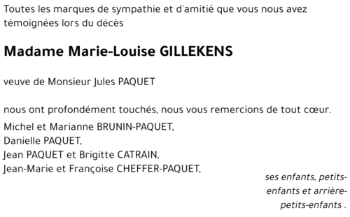 Marie-Louise GILLEKENS