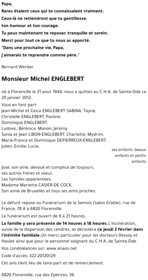 Michel ENGLEBERT