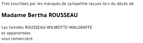 Bertha ROUSSEAU