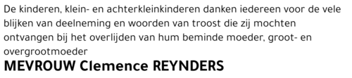 Clemence REYNDERS