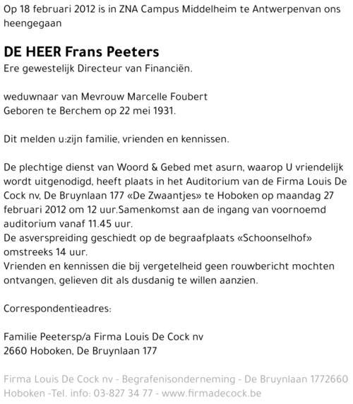 Frans Peeters