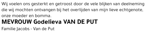 Godelieva Van de Put