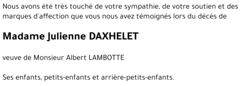 Julienne DAXHELET