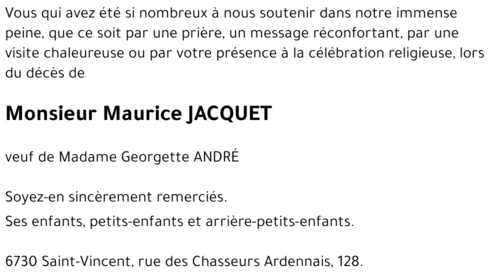Maurice JACQUET