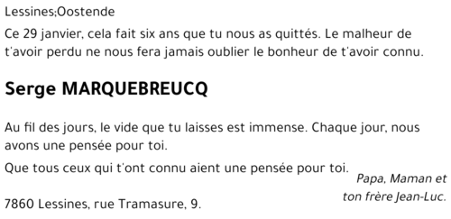 Serge MARQUEBREUCQ
