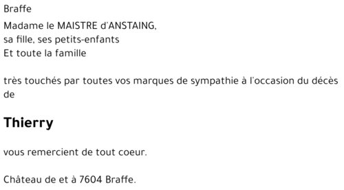 Thierry LE MAISTRE d'ANSTAING