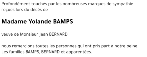Yolande BAMPS
