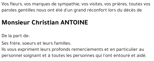 Christian ANTOINE