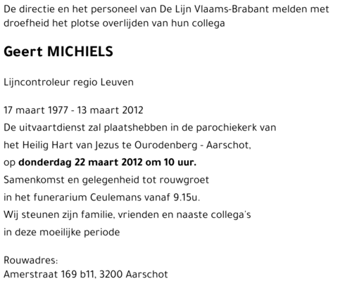Geert MICHIELS