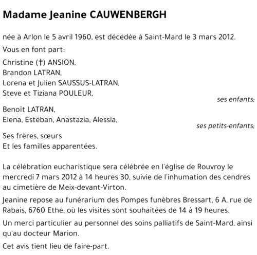 Jeanine CAUWENBERGH