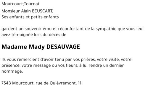 Mady DESAUVAGE