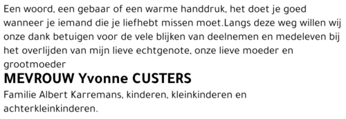 Yvonne Custers