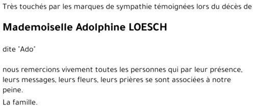 Adolphine LOESCH