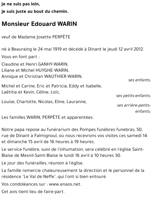 Edouard WARIN