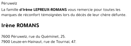 Irène ROMANS