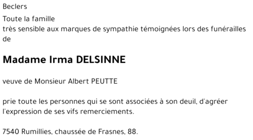 Irma DELSINNE