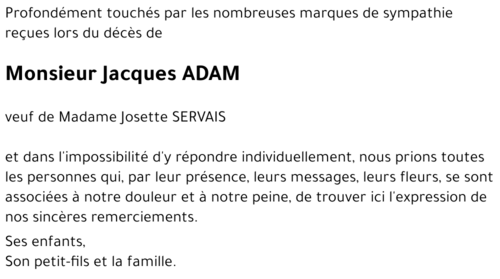Jacques ADAM