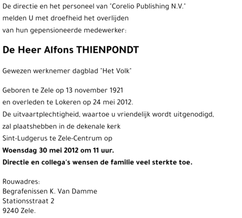 Alfons THIENPONDT