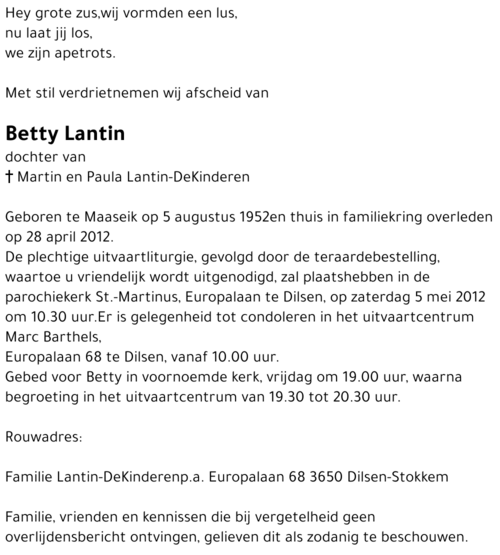 Betty Lantin