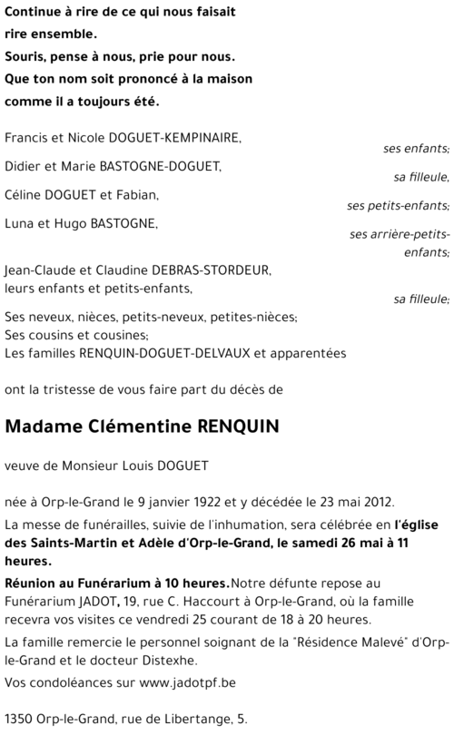 Clémentine RENQUIN