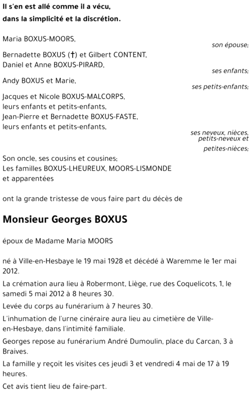 Georges BOXUS