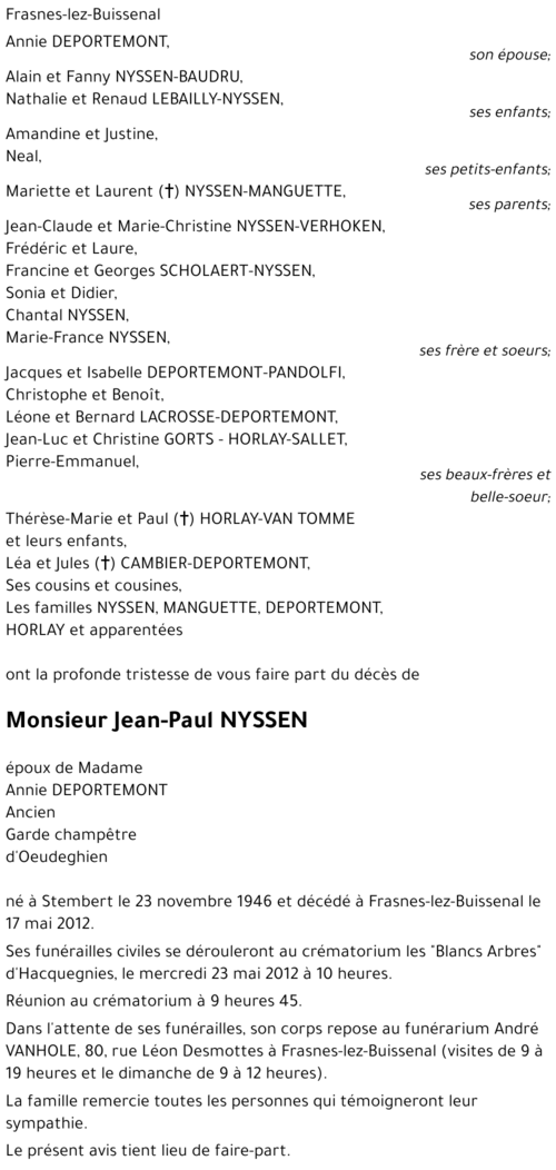 Jean-Paul NYSSEN