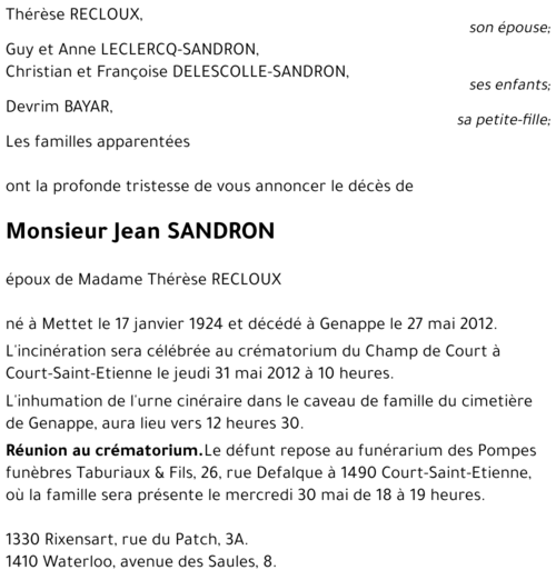 Jean SANDRON