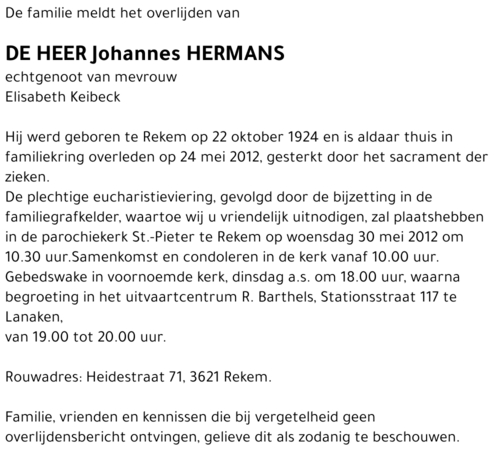 Johannes Hermans