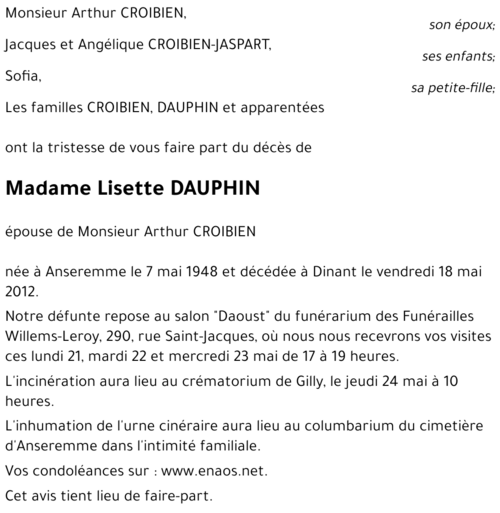 Lisette DAUPHIN