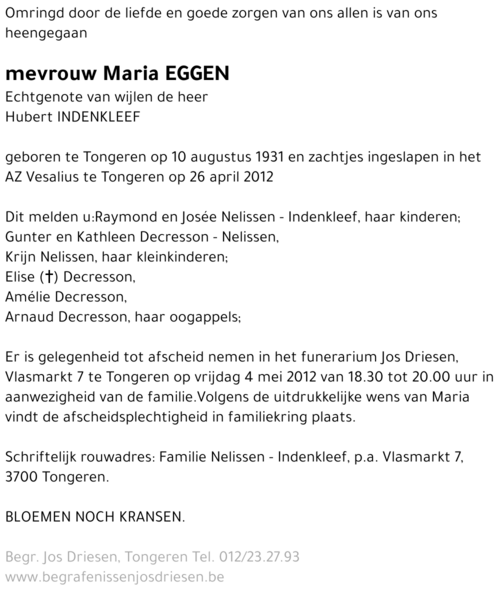 Maria Eggen