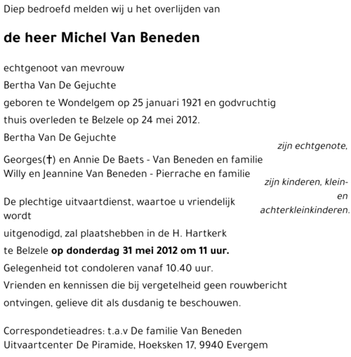 Michel Van Beneden
