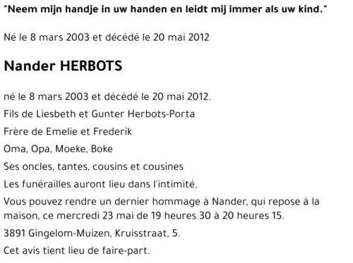 Nander HERBOTS