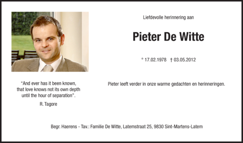 Pieter De Witte