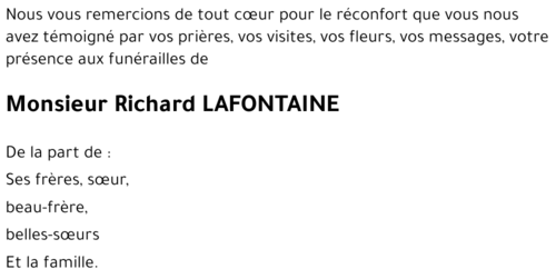 Richard LAFONTAINE