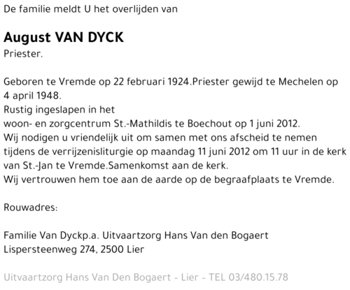 August Van Dyck
