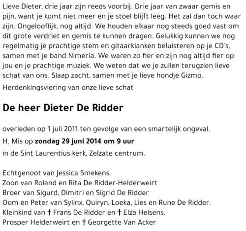 Dieter DE RIDDER