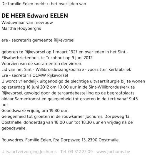Edward Eelen