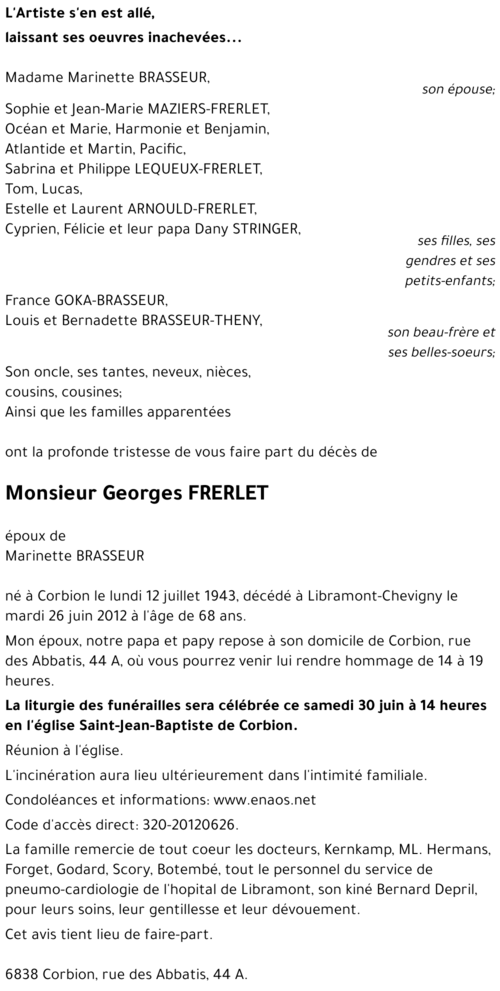 Georges FRERLET