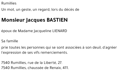 Jacques BASTIEN