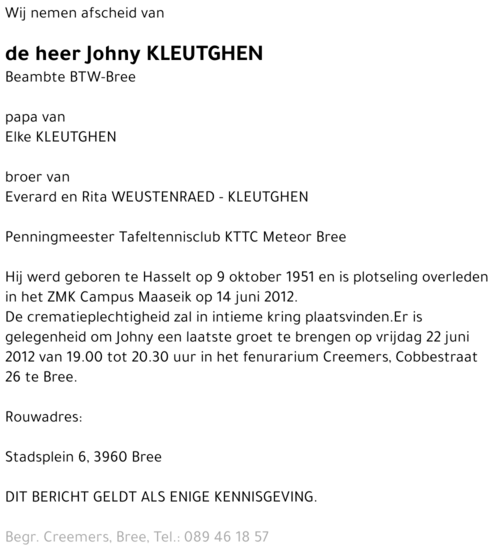 Johny Kleutghen
