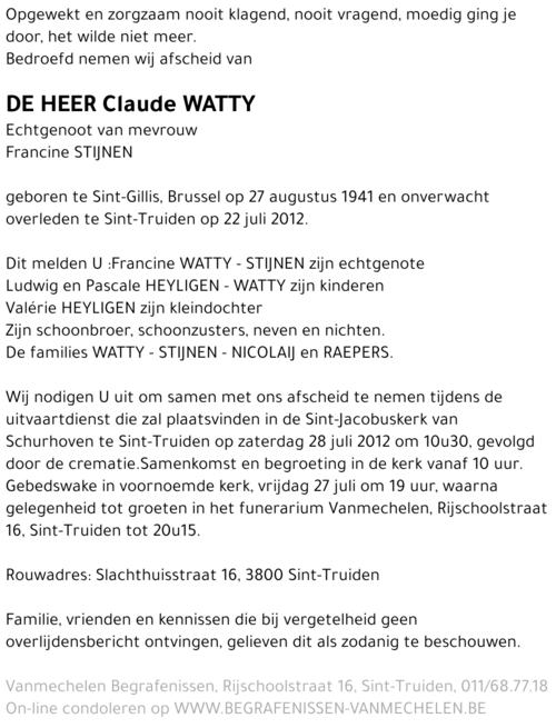 Claude Watty