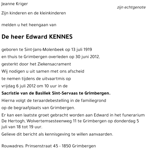 Edward KENNES
