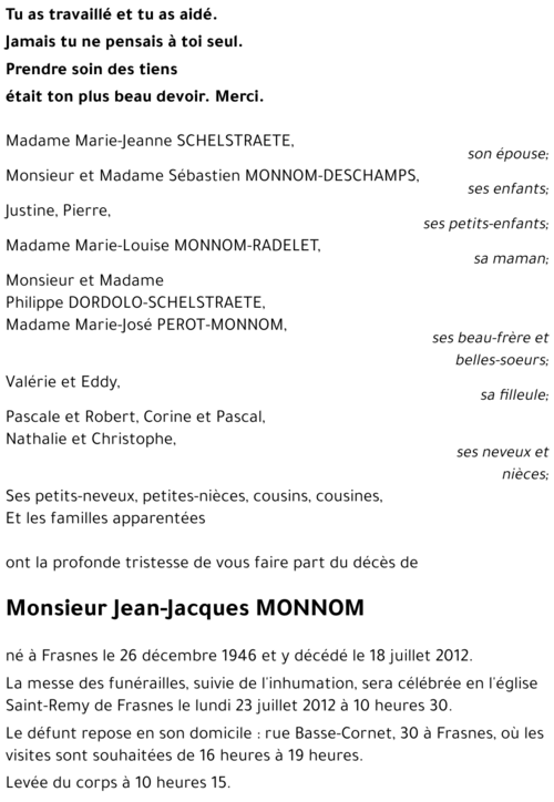 Jean-Jacques MONNOM